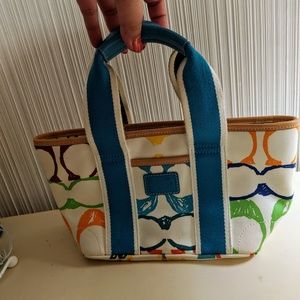 Coach Scribble Hamptons Signature "C" Mini Tote